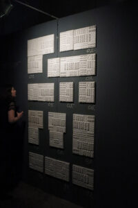 Панно Календарь / Таблетки, гипс. © Катя-Анна Тагути